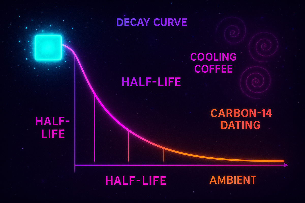 Exponential Decay: Half-Lives and Cooling