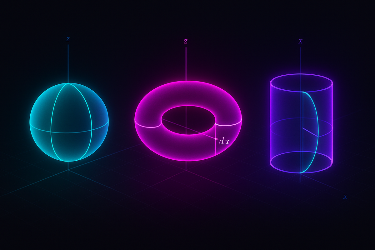 Applications of Integration: Volume Area and Arc Length