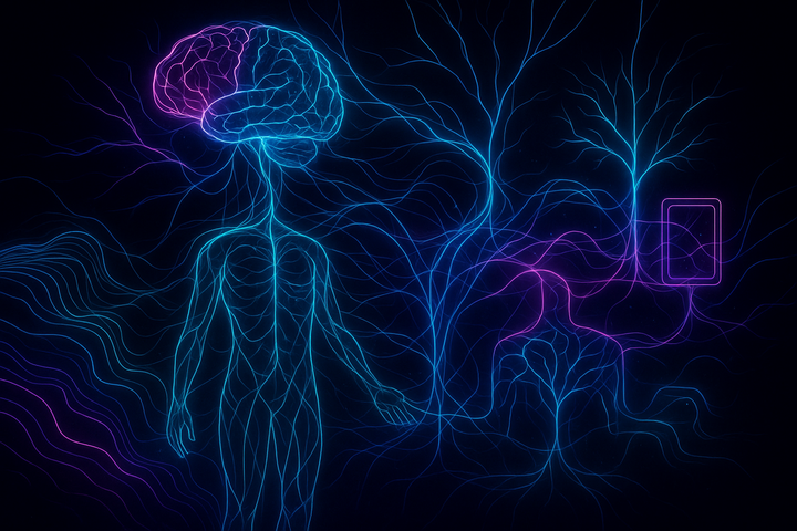 Mind extending beyond skull boundaries into body-environment loops—embodied, embedded, enacted, extended cognition