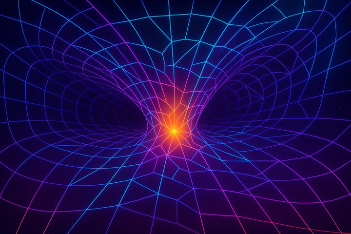 Geometric manifold collapsing at center point