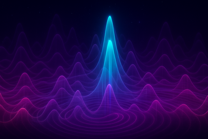 Precision weighting as quantum amplitude superposition with interfering prediction waves