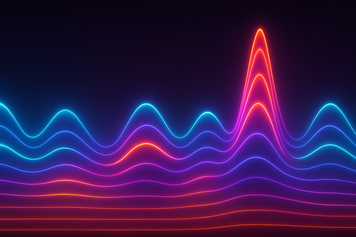 Secular cycle waveform showing integration, peak, crisis, and depression phases repeating across deep time