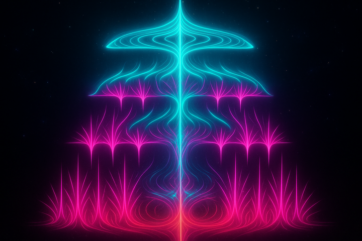 Mathematical visualization of free energy minimization—prediction meeting reality across a Markov blanket boundary