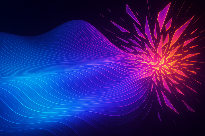 Civilization-scale coherence manifold transforming from smooth integration to fragmented crisis