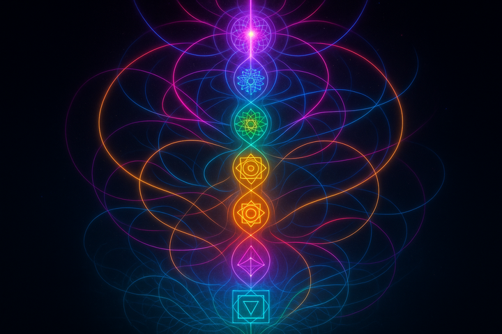 Complex energy transformation system showing tantric coherence technology in action