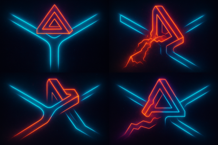 Contemporary crisis scenarios as geometric decision points