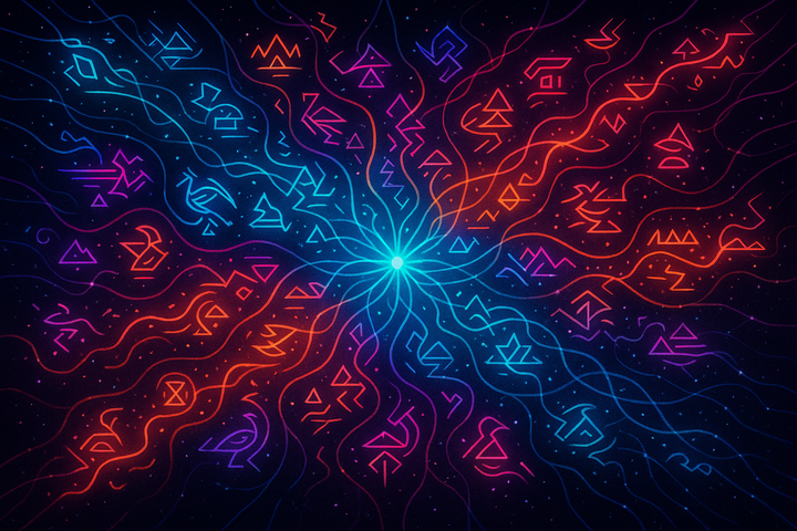 Vast distributed network infrastructure as luminous web of meaning