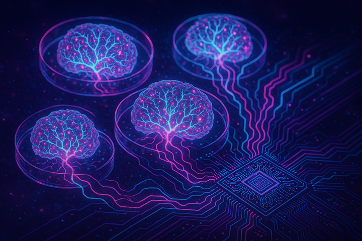 Neural organoid with emergent activity patterns—biological computing substrate self-organizing