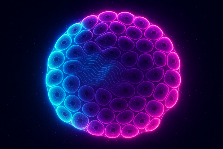 Markov blanket boundaries in developing tissue—statistical separation of self from environment