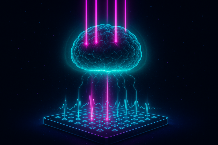 Brain-computer interface connecting organoid to electronic hardware