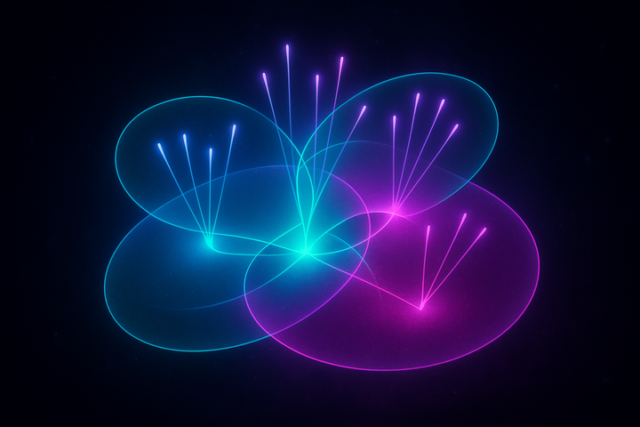 Sheaf over topological space—local data assembling into global meaning