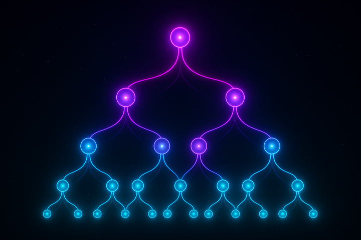 Operad tree structure with multiple inputs composing—algebra of operations