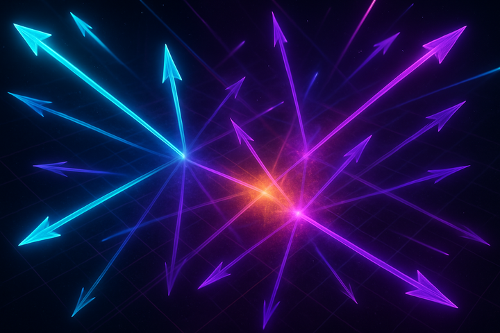 Overlapping feature vectors in neural network activation space