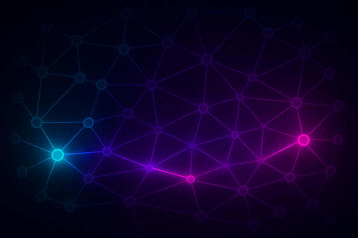 Multi-hop reasoning path through knowledge graph