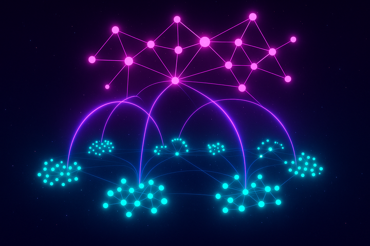 Hybrid retrieval combining vector search and graph traversal