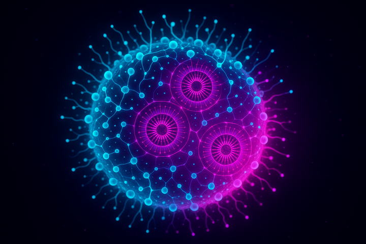 Cerebral organoid development—stem cells differentiating into neural structures