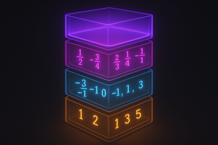 Number Sets: Natural Integers Rational Real Complex