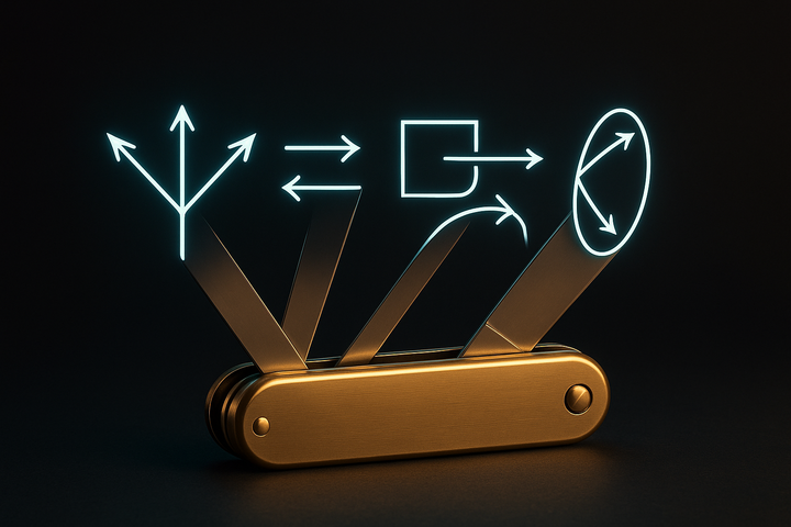 Human spine as three-stage rocket representing autonomic hierarchy—dorsal vagal freeze, sympathetic fire, ventral vagal social engagement